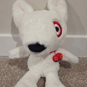 Target bullseye dog plush